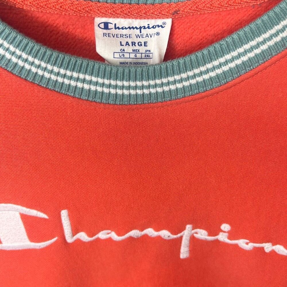 Champion Reverse Weave Crew Stitched Script Groov… - image 2